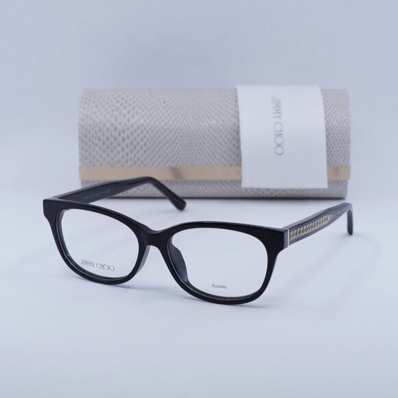 Final Price! Jimmy Choo JC198/F 0807 00 Black Eyeglasses 52mm main image 4
